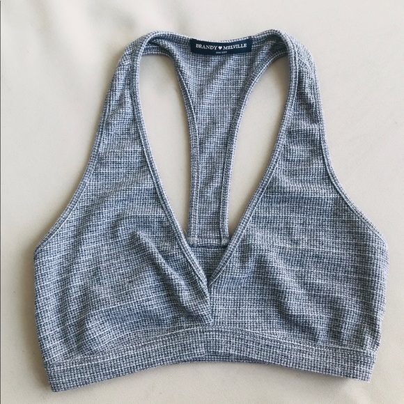 Brandy Melville Other - Brandy Melville Gray Racerback Bralette